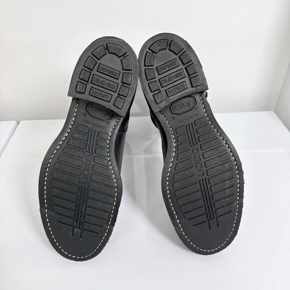 Vintage Herman Santa Rosa Engineer Boots Sz 13 E Black Steel Toe Motorcycle NEW - Picture 8 of 12